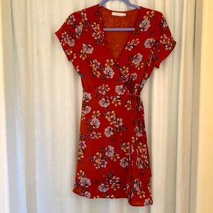 Lush Mini Wrap Dress